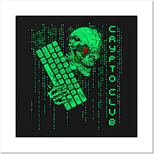 Crypto Club Cool Cryptocurrency Miner Posters and Art